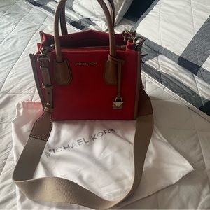 Red Michael Kors bag